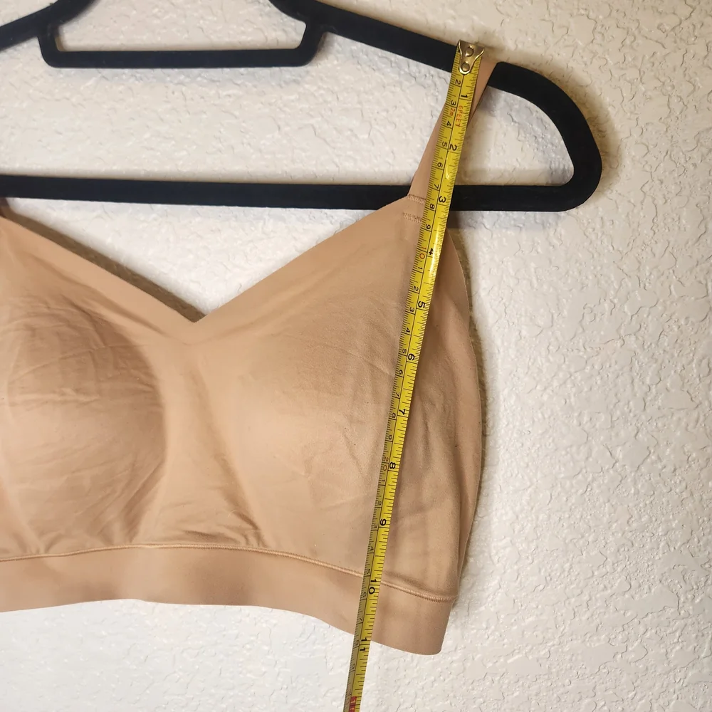 Flatley Bra Liftwear Crossover Seamless Wire-Free Sand Tan Size M